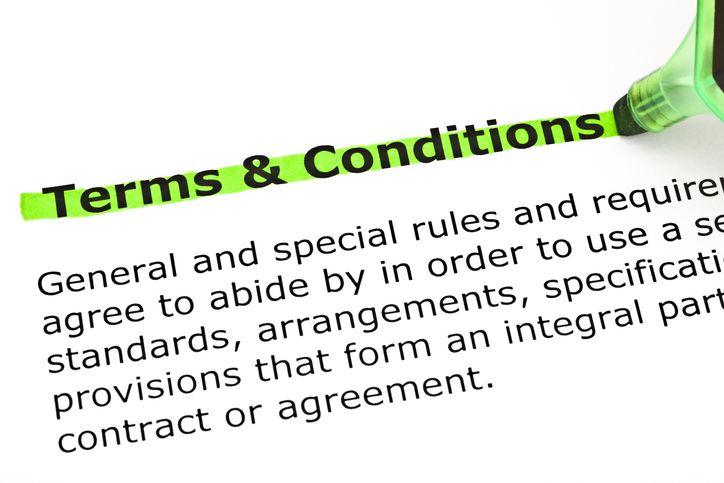 My terms?